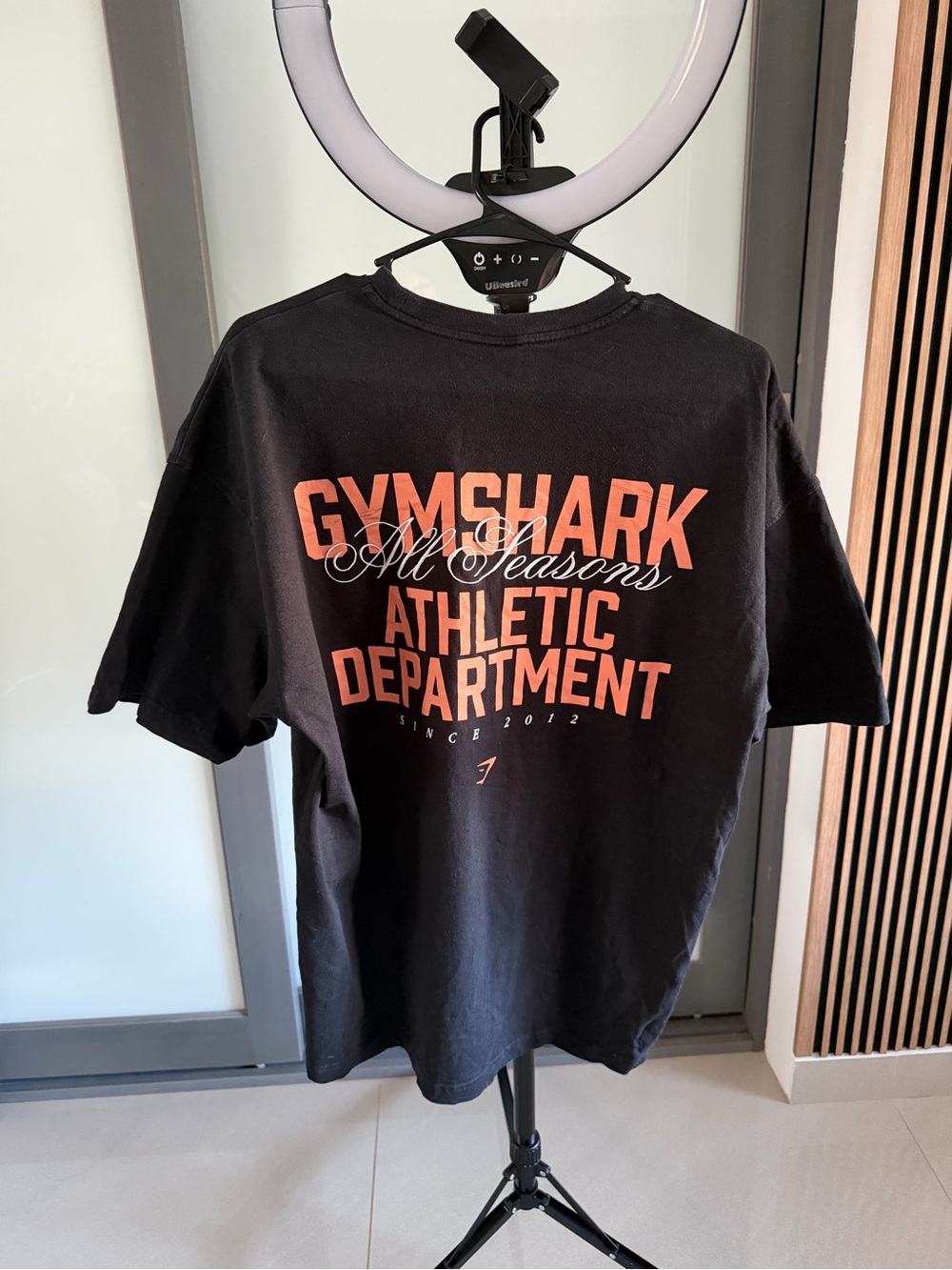 Gymshark All Seasons Athletic Department Oversized Tee Black M